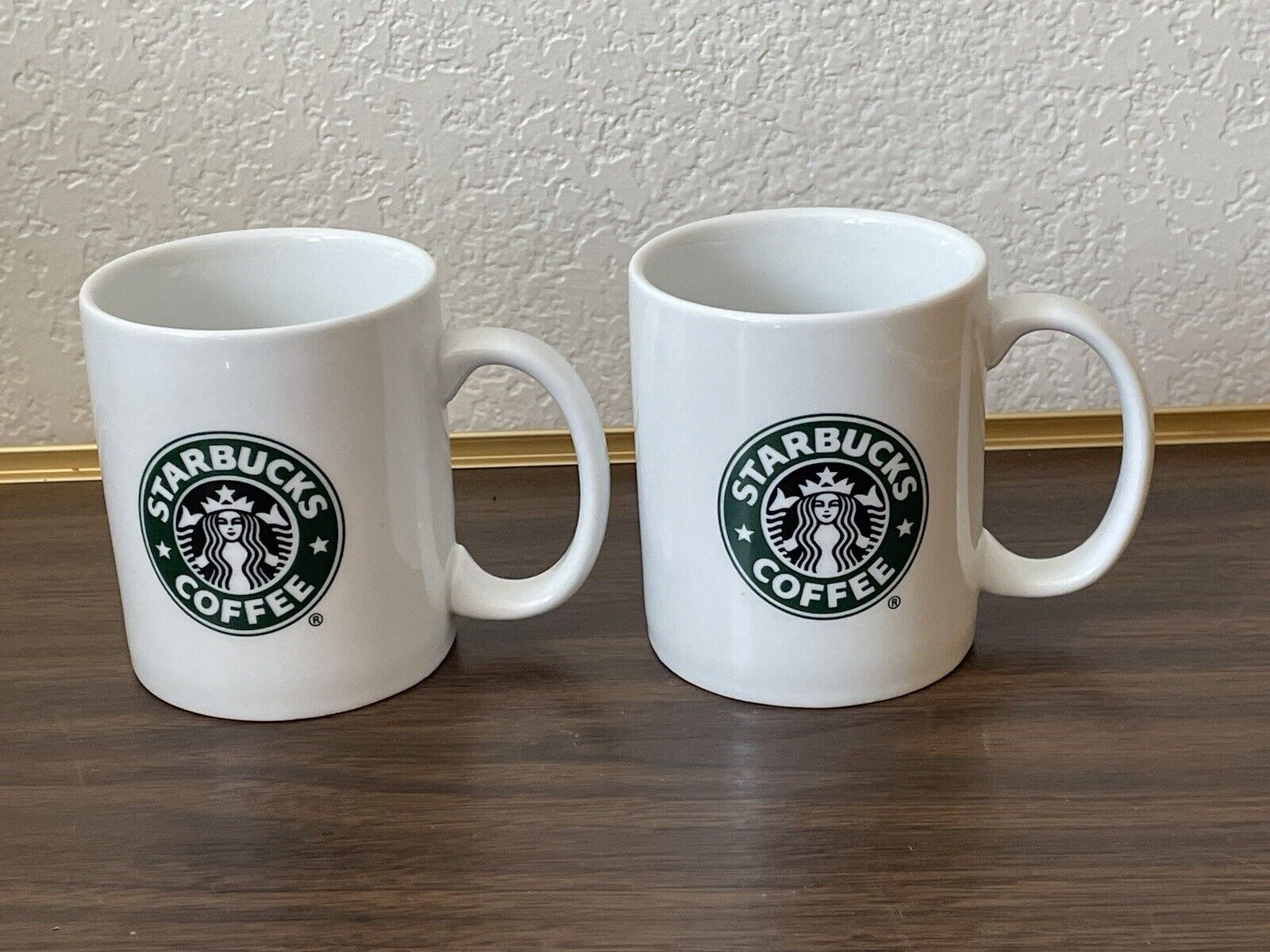2 Starbucks 2006 Retired Classic Old Siren Logo Coffee Cups