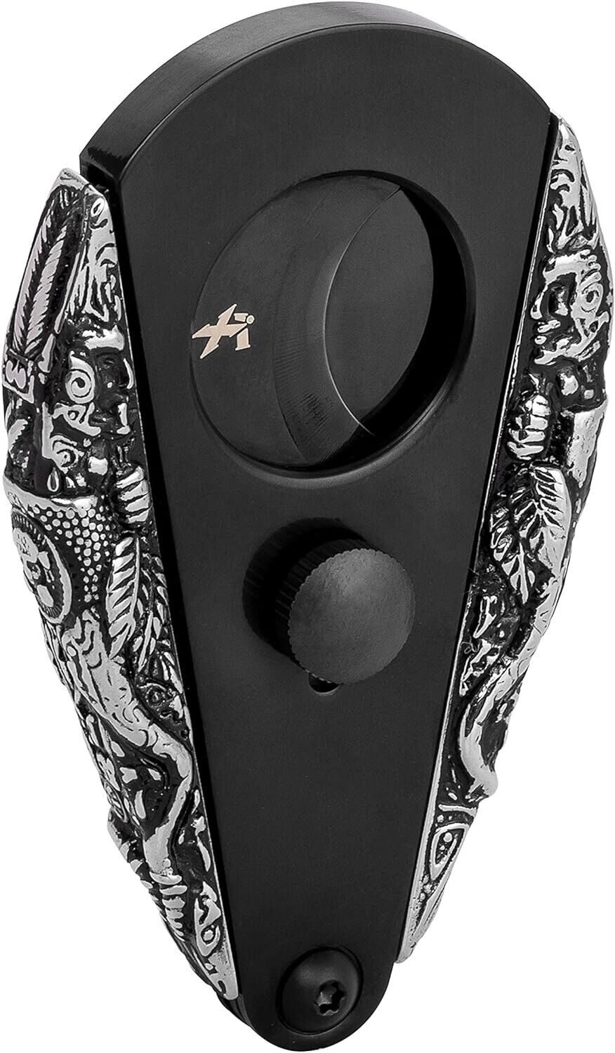 Xikar Xi3 3D Phantom Mayan Double Guillotine Cigar Cutter, Cuts Up to 58 Ring