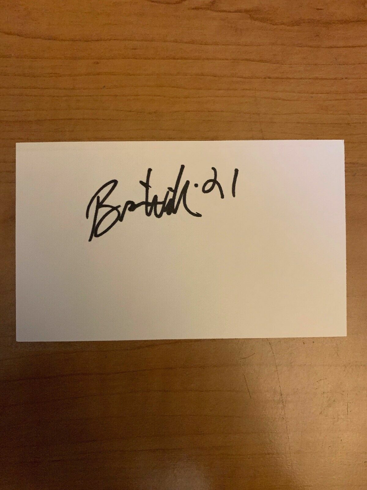 BRIAN WILLIAMS - YOUNGSTOWN BASKETBALL - AUTHENTIC AUTOGRAPH SIGNED- B3746