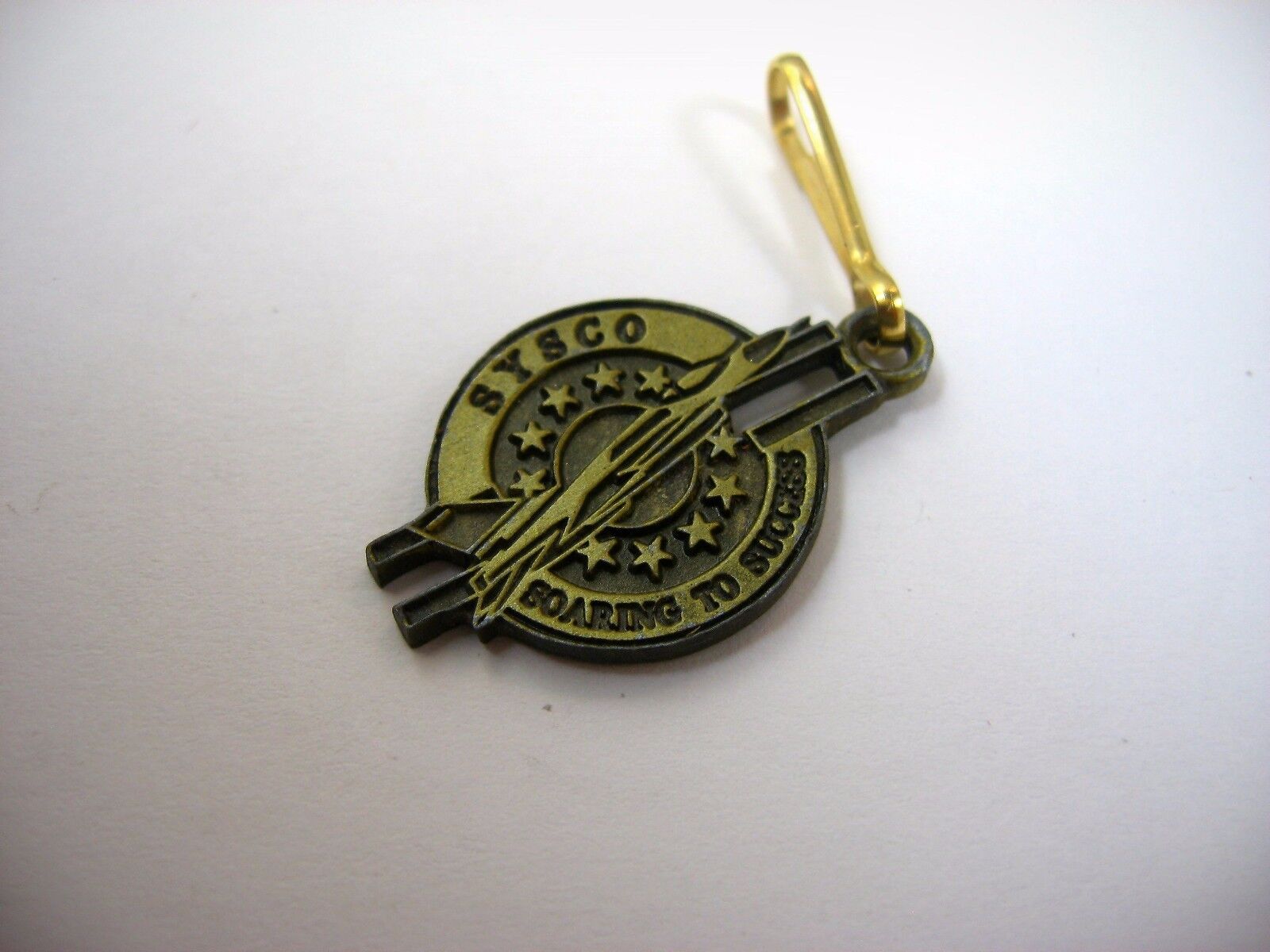 Vintage Pendant Keychain Charm: Sysco Soaring to Success