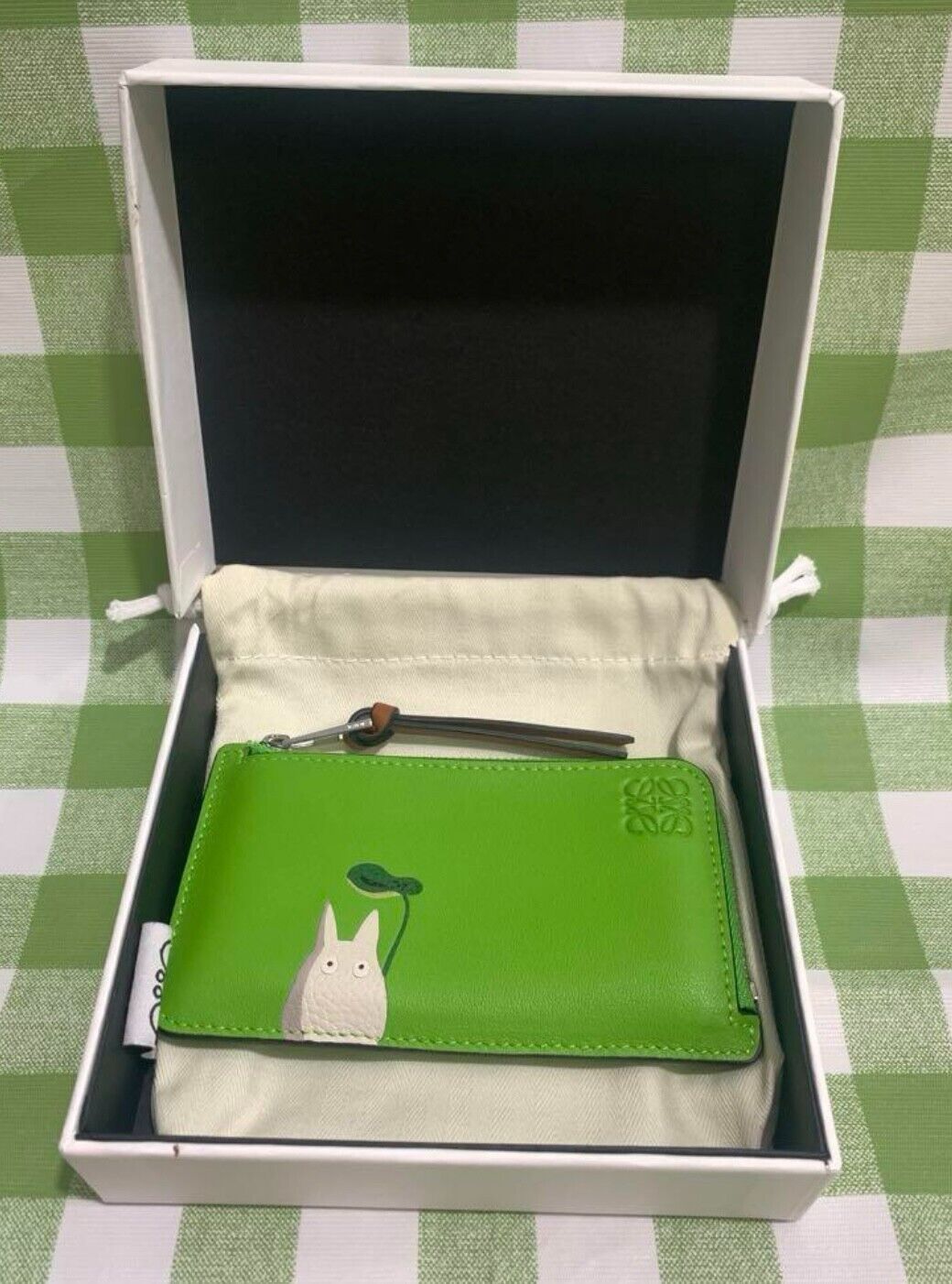 LOEWE My Neighbor Totoro limited card holder Green From Japan Used with box