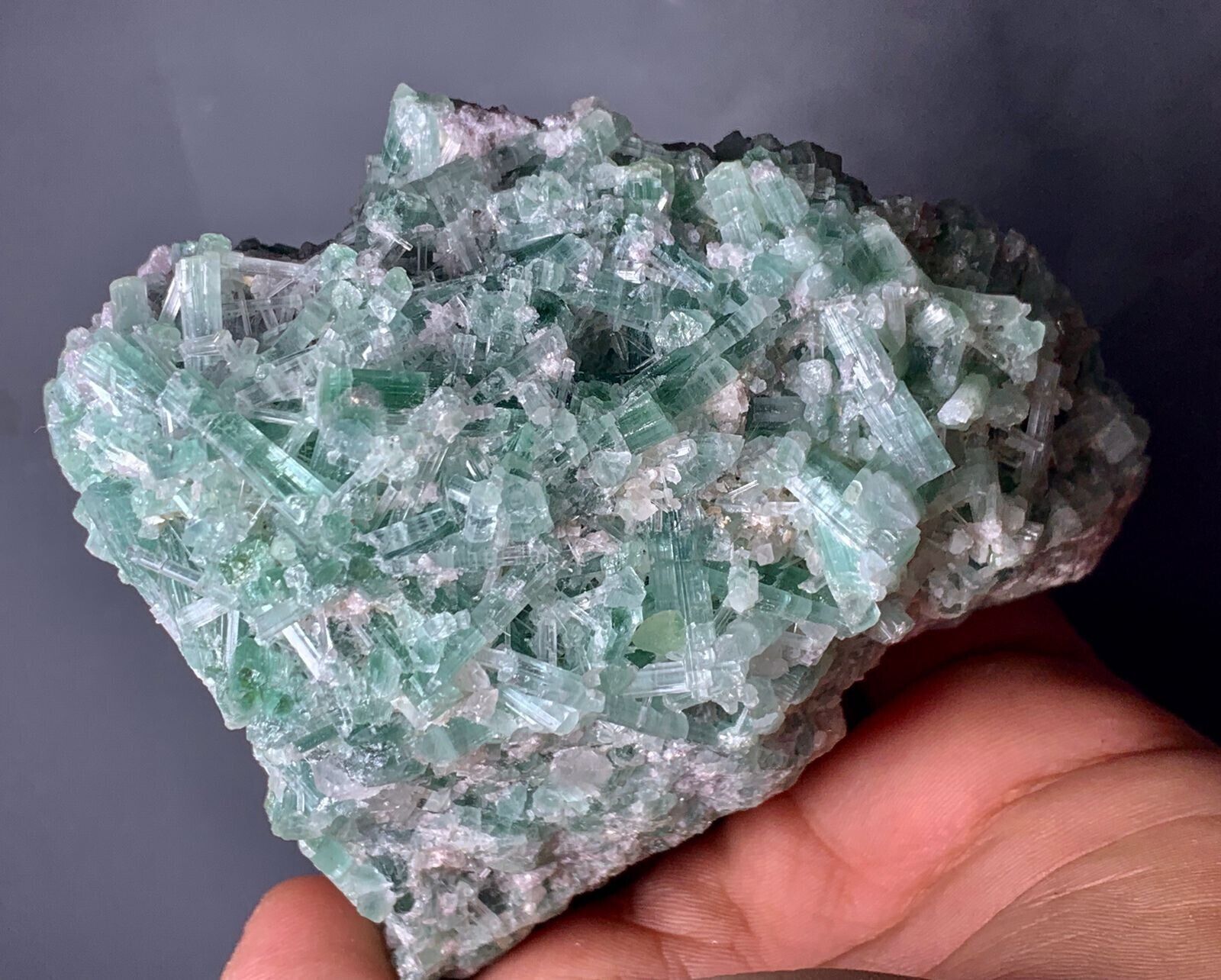 338 Gram Paraiba Color Tourmaline Crystal From Afghanistan