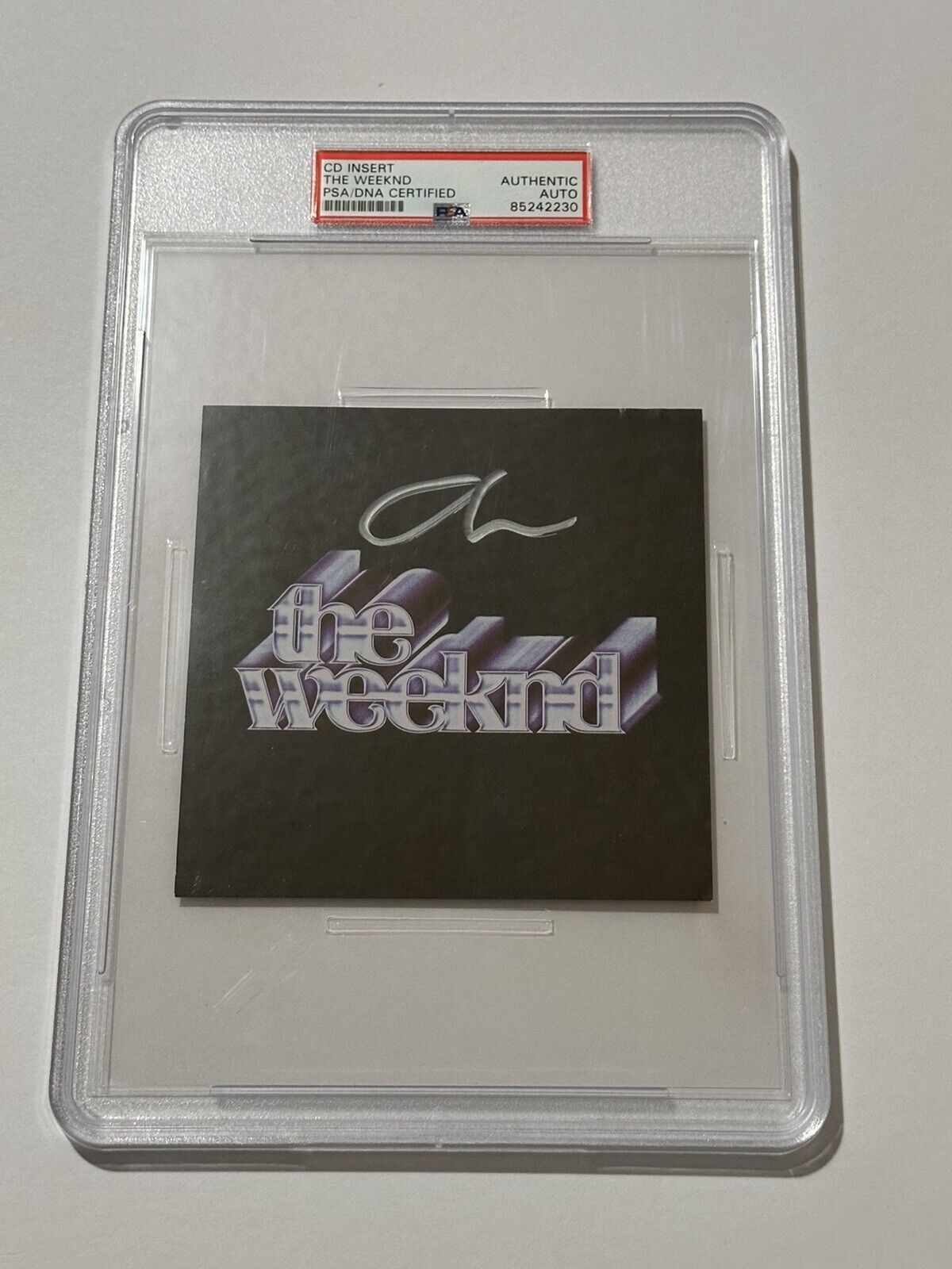THE WEEKND SIGNED AUTOGRAPHED SLABBED DAWN FM CD COVER PSA DNA ENCAPSULATED