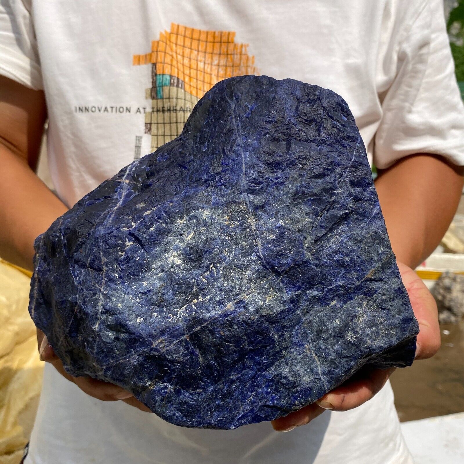 4500g Large Beautiful Noble Blue Sodalite Crystal Gemstone Raw Mineral Specimen