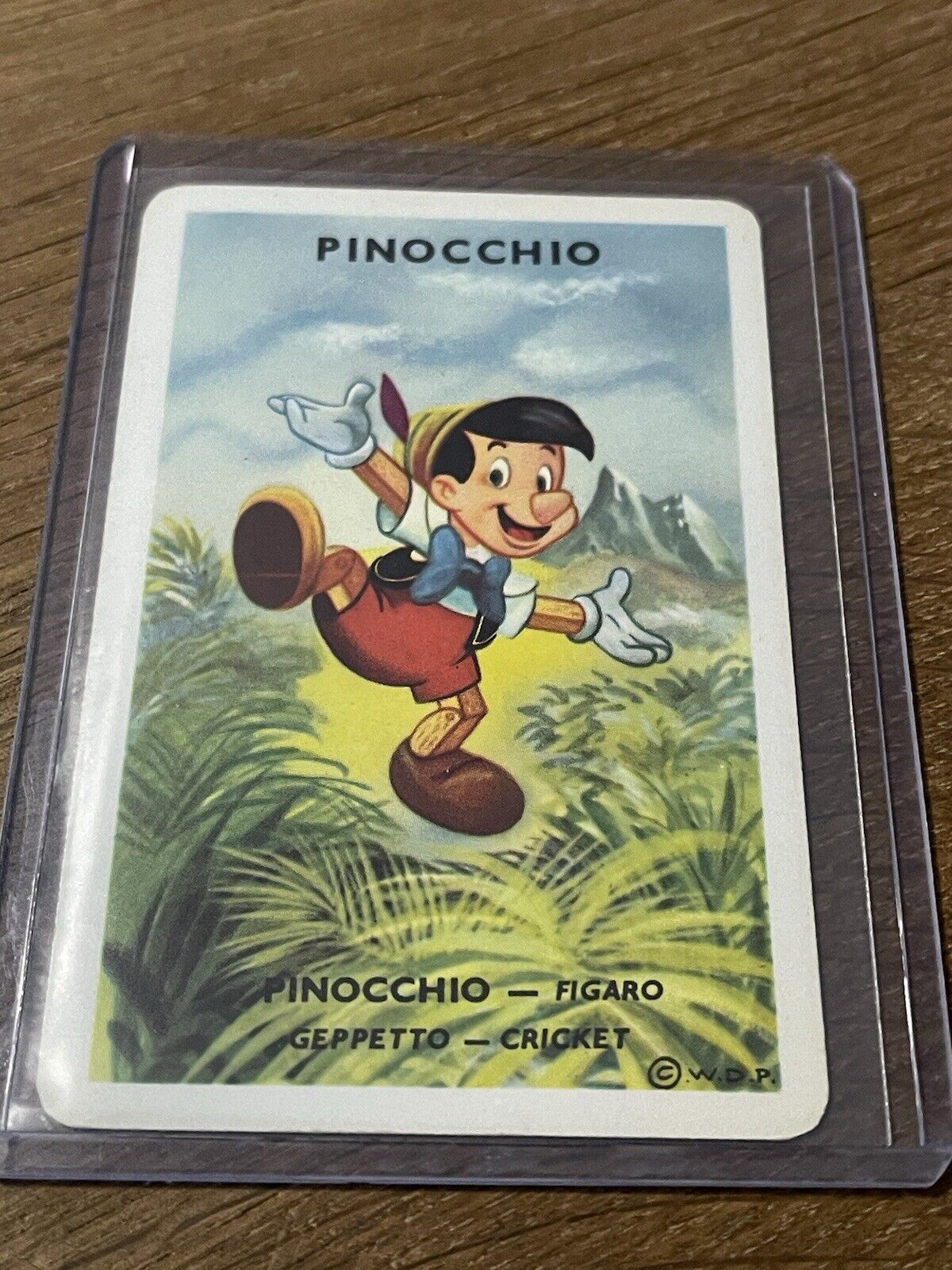 Vintage Rare French Disney 🎥 Card Game Pinocchio Playing Card RARE