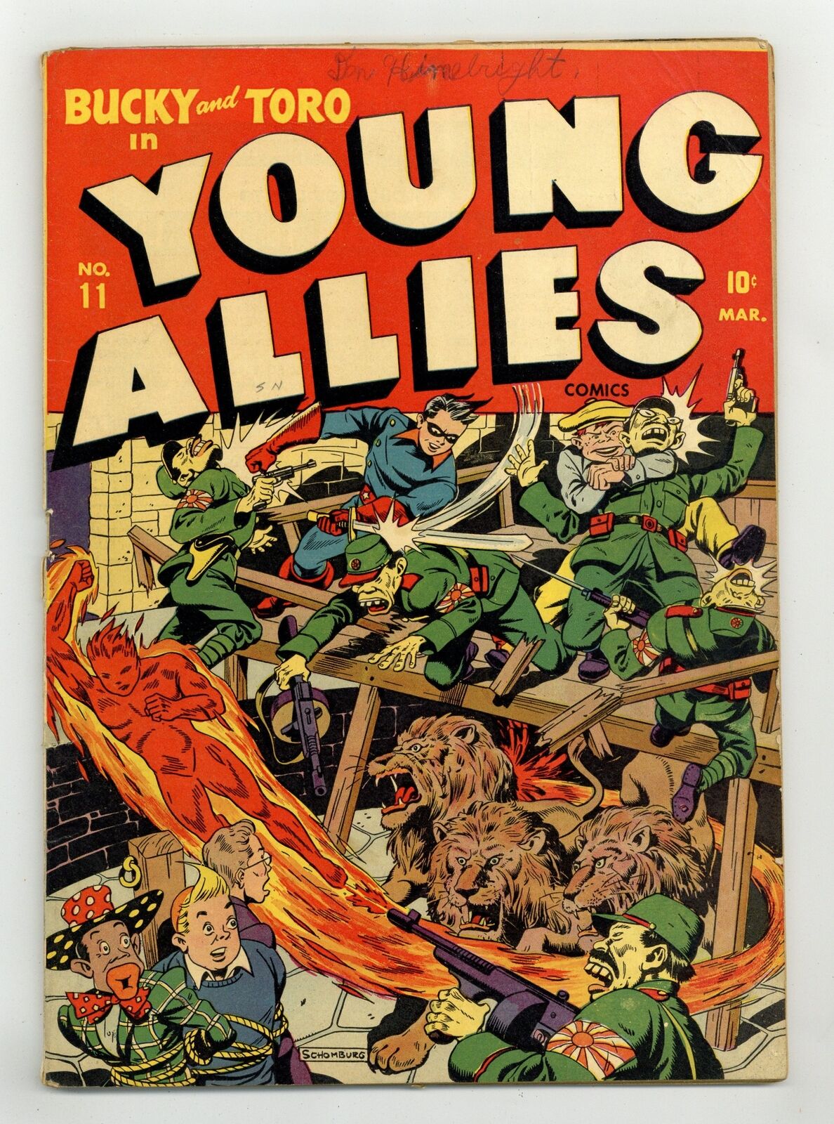 Young Allies Comics #11 VG- 3.5 1944