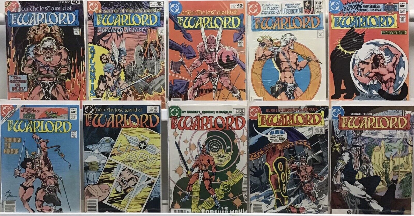 DC Comics Warlord Lot Of 10 Comics