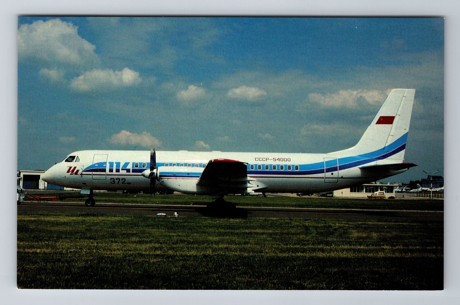 Aeroflot Ilyushin IL-114, Plane, Transportation Antique Vintage Postcard