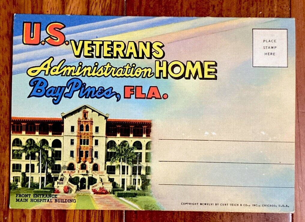 Vintage Unmailed Postcard Set Veterans Administration Home - Bay Pines FL