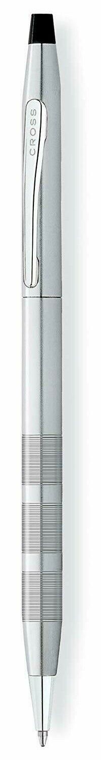 Cross Classic Century Ballpoint Pen  Satin Chrome New In Box  At0082-14