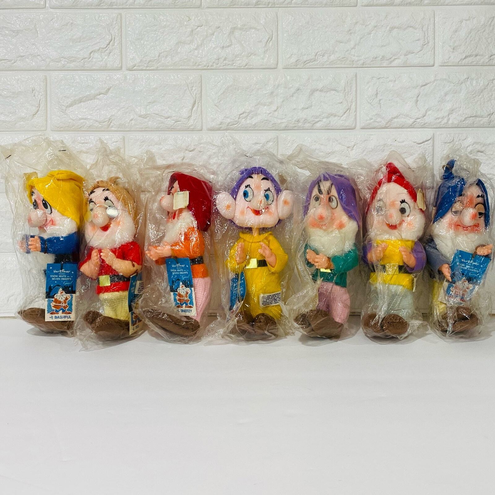Seven Dwarfs Vintage Gund Disney Gunderful Creations Original Packaging Japan