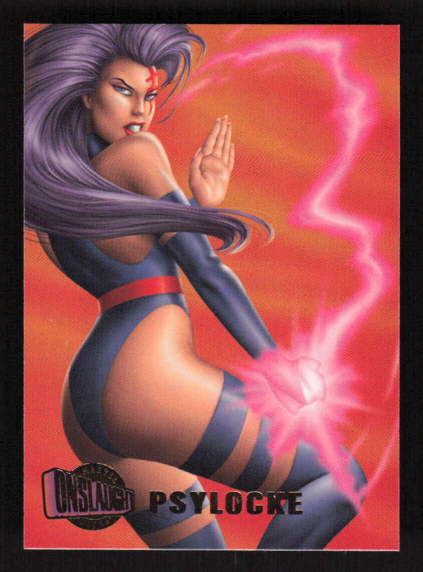 1996 Fleer Ultra Marvel Comics Psylocke Onslaught #9