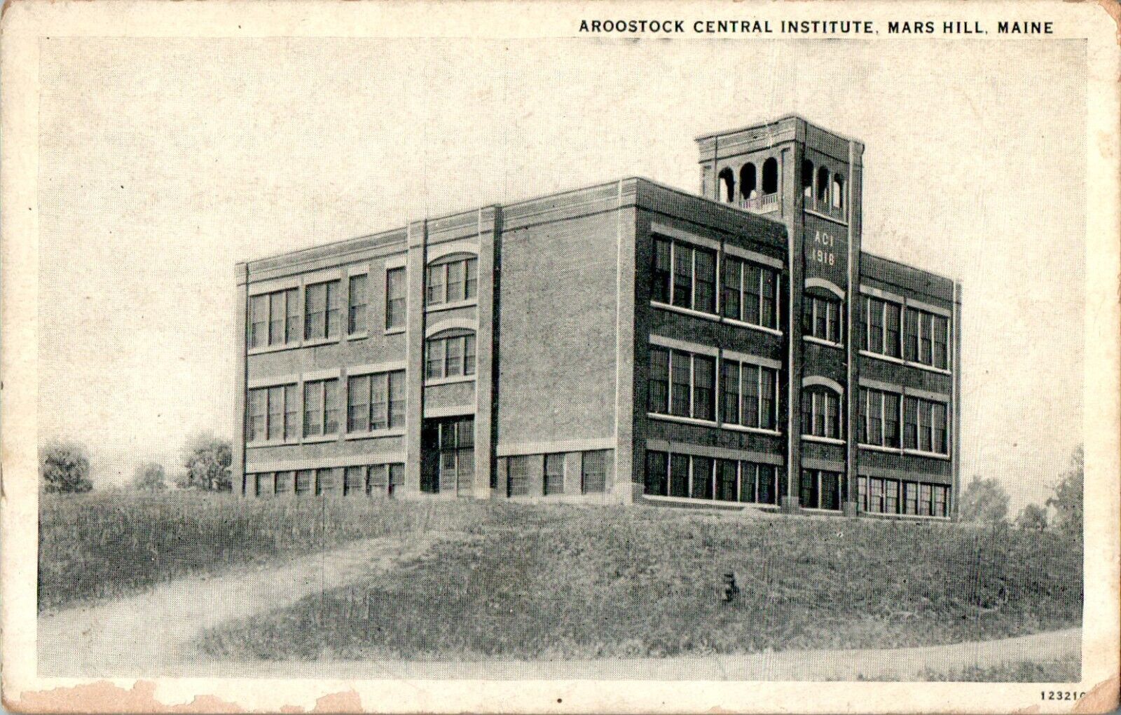 Aroostock Institute, Mars Hill, Maine ME Postcard