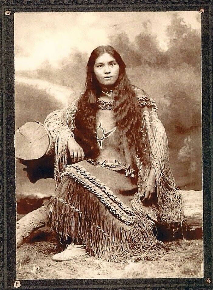 Native American Indian Beautiful Maiden   8 x 10  photo
