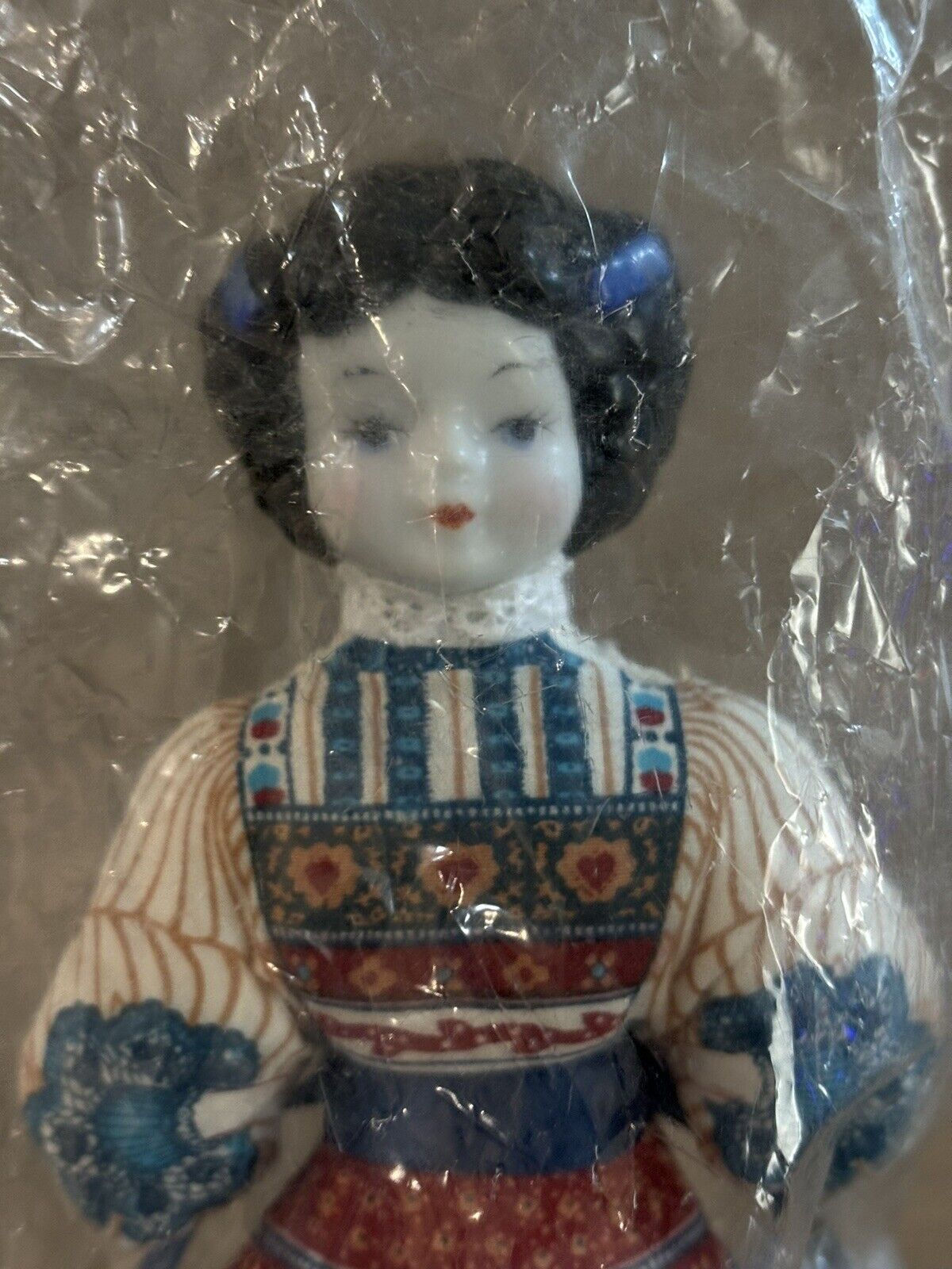 Vintage 1981 Avon American Heirloom Porcelain Head Doll Sealed