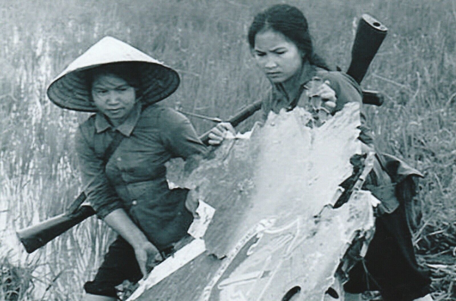 Vietnam  War  Photo --   Female   VC Soldiers
