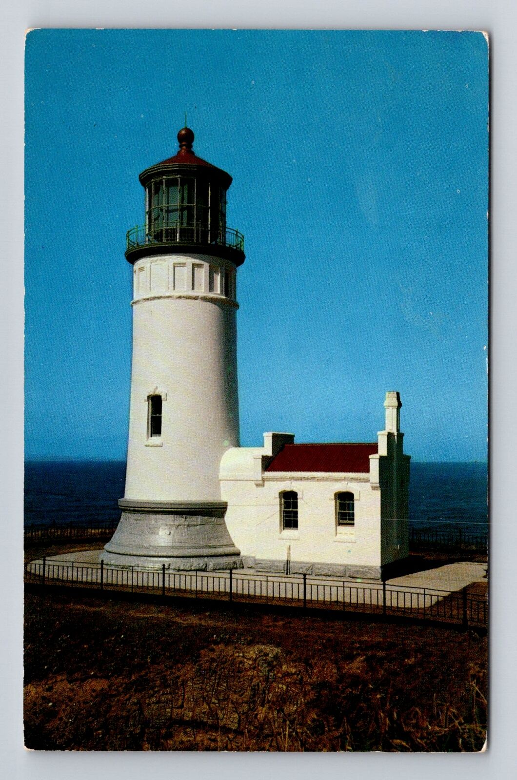 Ilwaco WA-Washington, North Head Light House, Vintage Souvenir Postcard