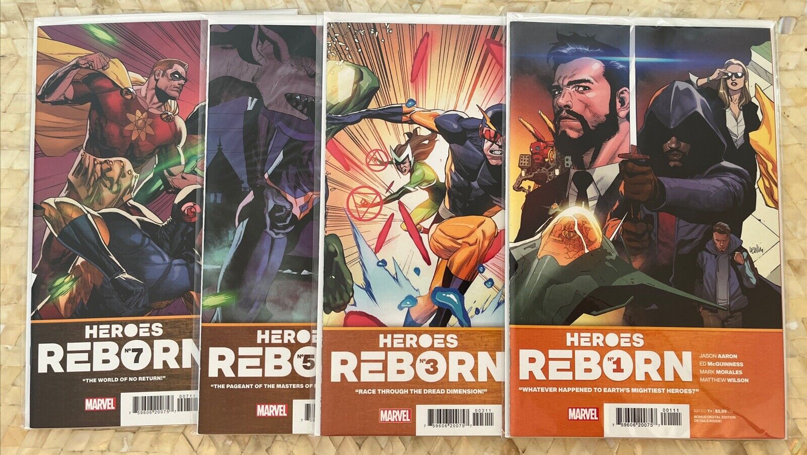 Heroes Reborn #1,2,3,4,5,6,7 + Heroes Return #1 (Complete Marvel Comics Set) NM