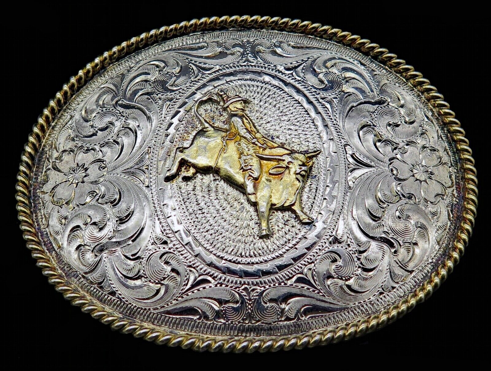 Rodeo Cowboy Bull Rider RA Guthrie Handmade Belt Buckle