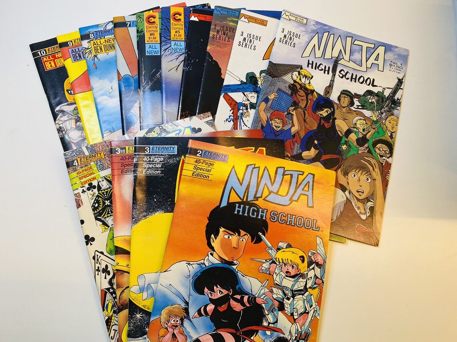 Ninja High School #1 2 3 4 5 6 7 8 9 10 Antartic, 1987 + 3D, 2 3 3 1/2 4 Special