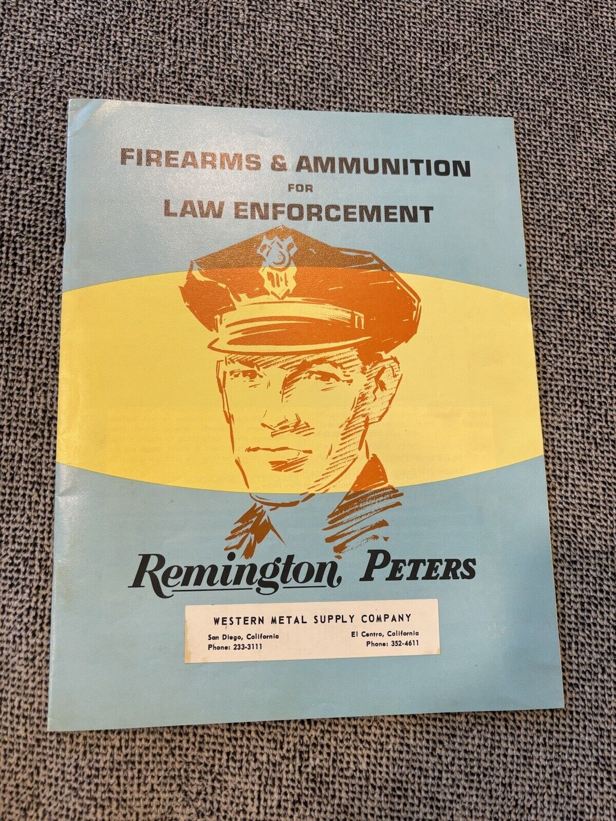 Vintage Western Metal Supply Company - Remington Peters Law Enforcement Catalog