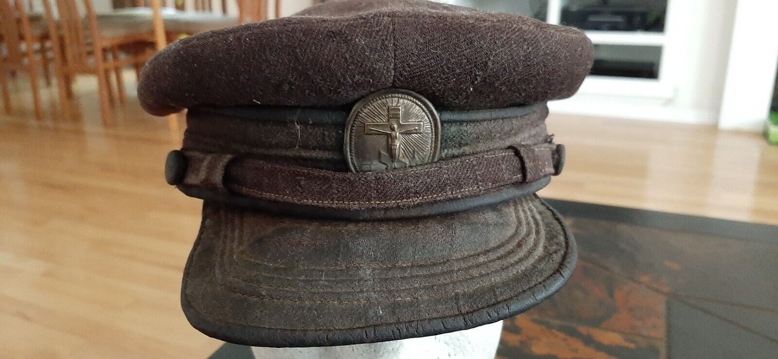 Russian Imperial WW1 landstorm Troopers ( Funeral command) Visor hat 1914-1916