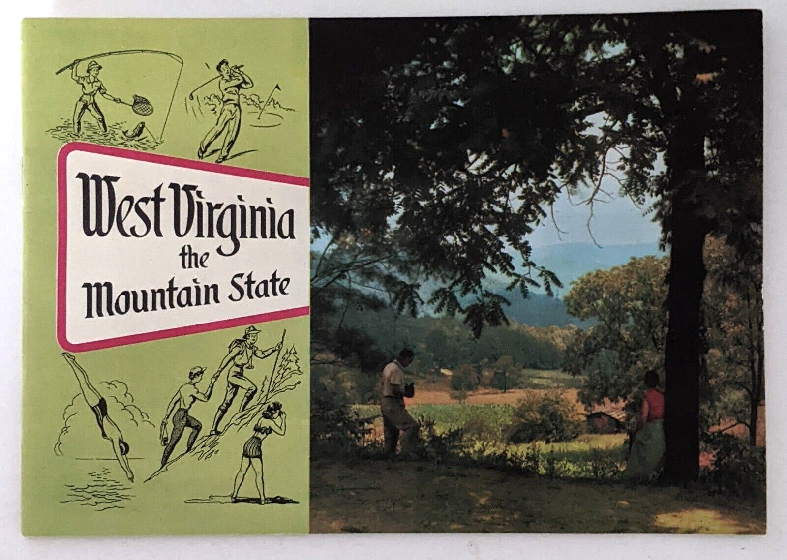 1957 West Virginia The Mountain State Vintage Travel Guide Booklet Tourist Sites