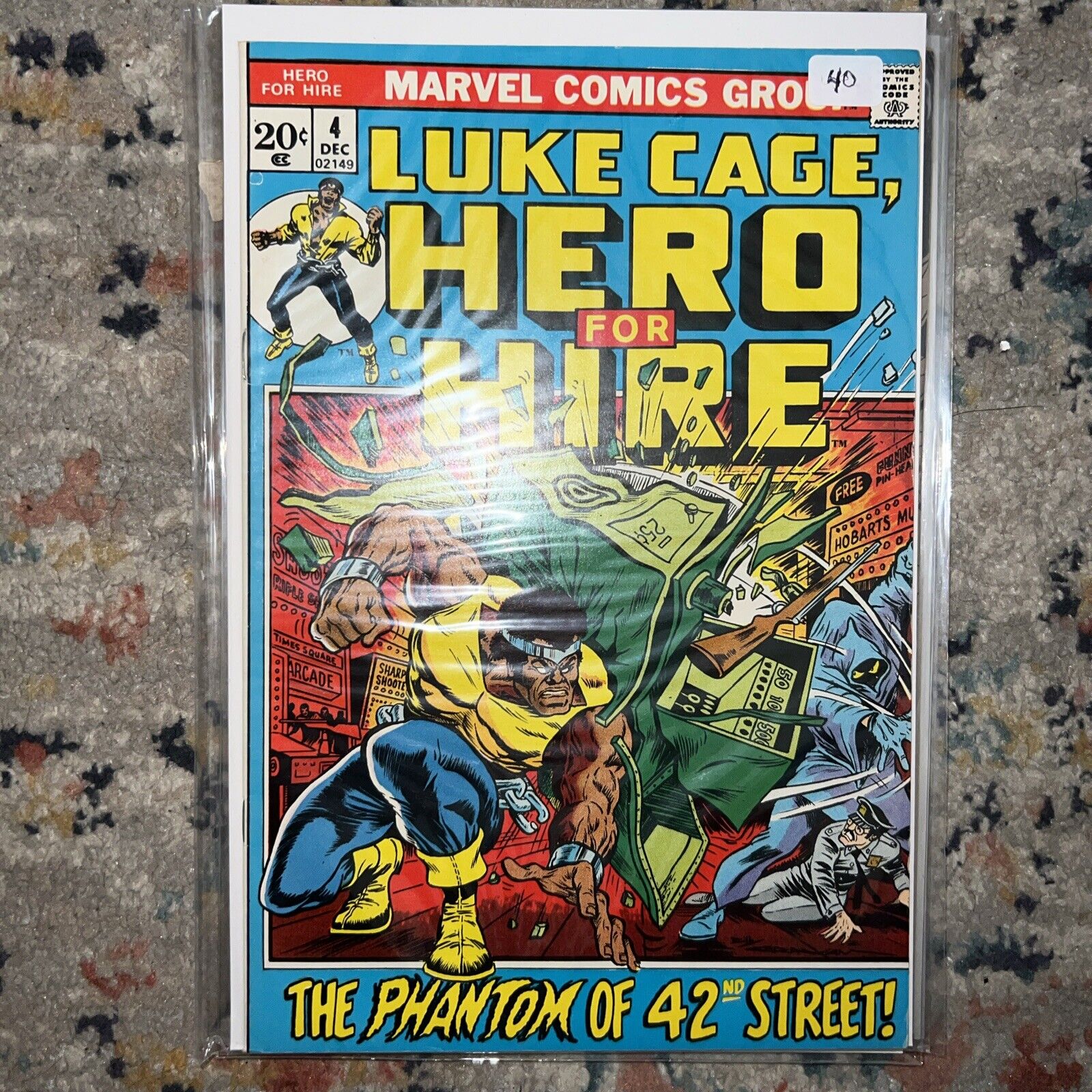 LUKE CAGE, HERO FOR HIRE #4 | 1ST APPEARANCE OF PHIL FOX | KEY | 1ST PRINT
