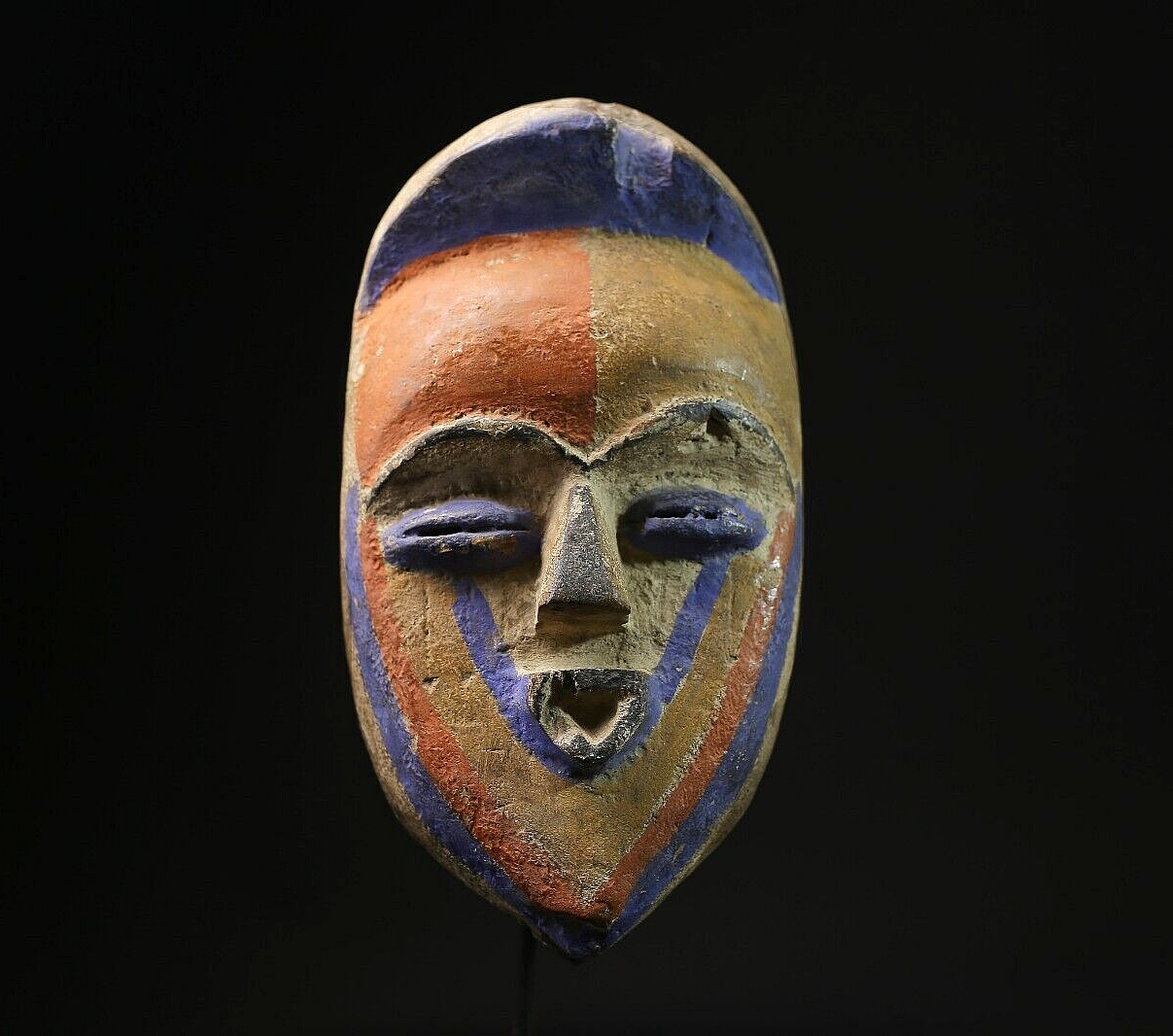 African Mask Tribal Face Lega Mask Face Lines Congo Wall Hanging-G2090