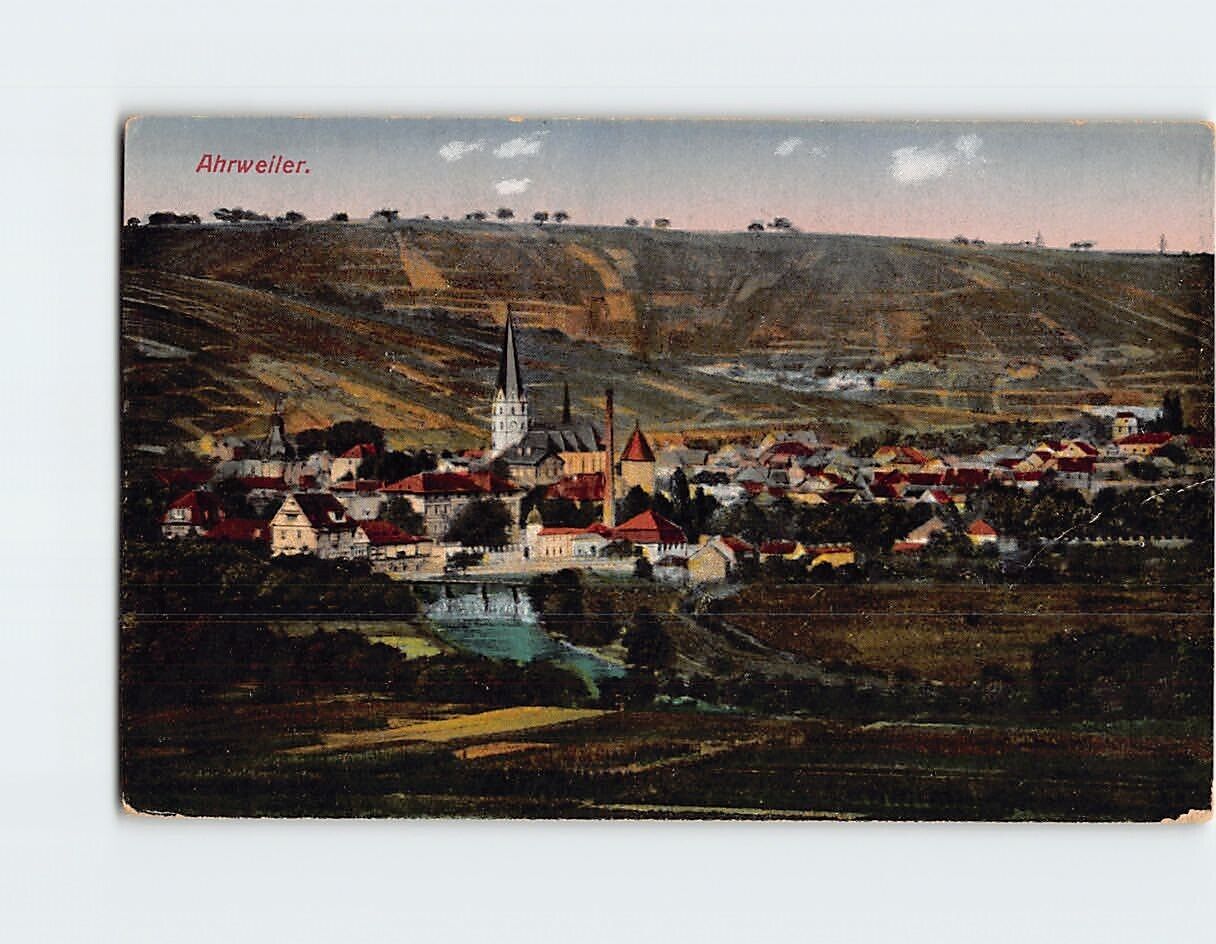 Postcard Panorama of Ahrweiler Rhineland-Palatinate Germany