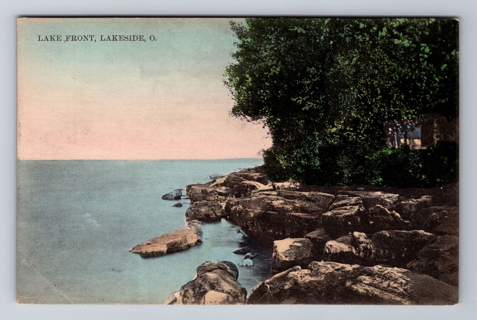Lakeside OH-Ohio, Lake Front, Antique, Vintage Souvenir Postcard