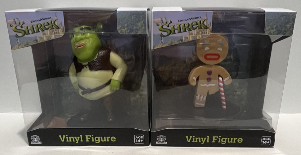 Shrek & Gingerbread Set - By Culturefly - Vinyl Figures - Brand New Condition 