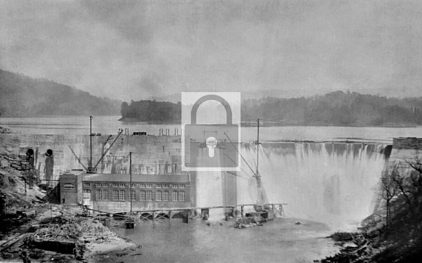 Ocoee Dam Construction Parksville Tennessee TN Reprint Postcard