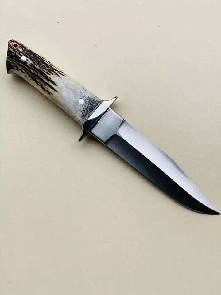 ASS Custom Hand Forged D-2 Steel Hunting Bushcraft knife with sheath