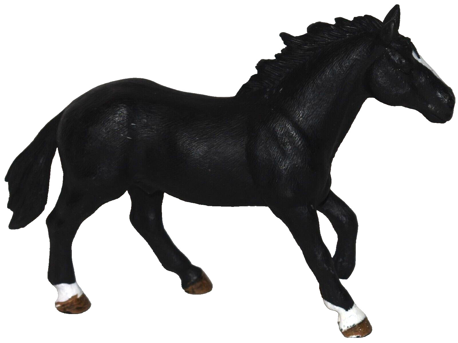 2012 Schleich Black Bronco Appaloosa Horse Stallion