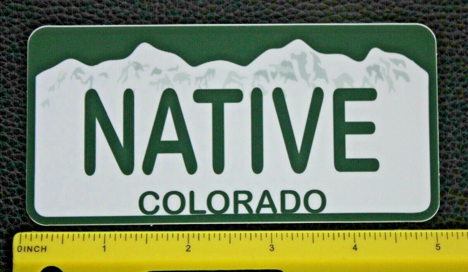**Multiple Sizes** Colorado Native License Plate Vinyl Sticker laptop