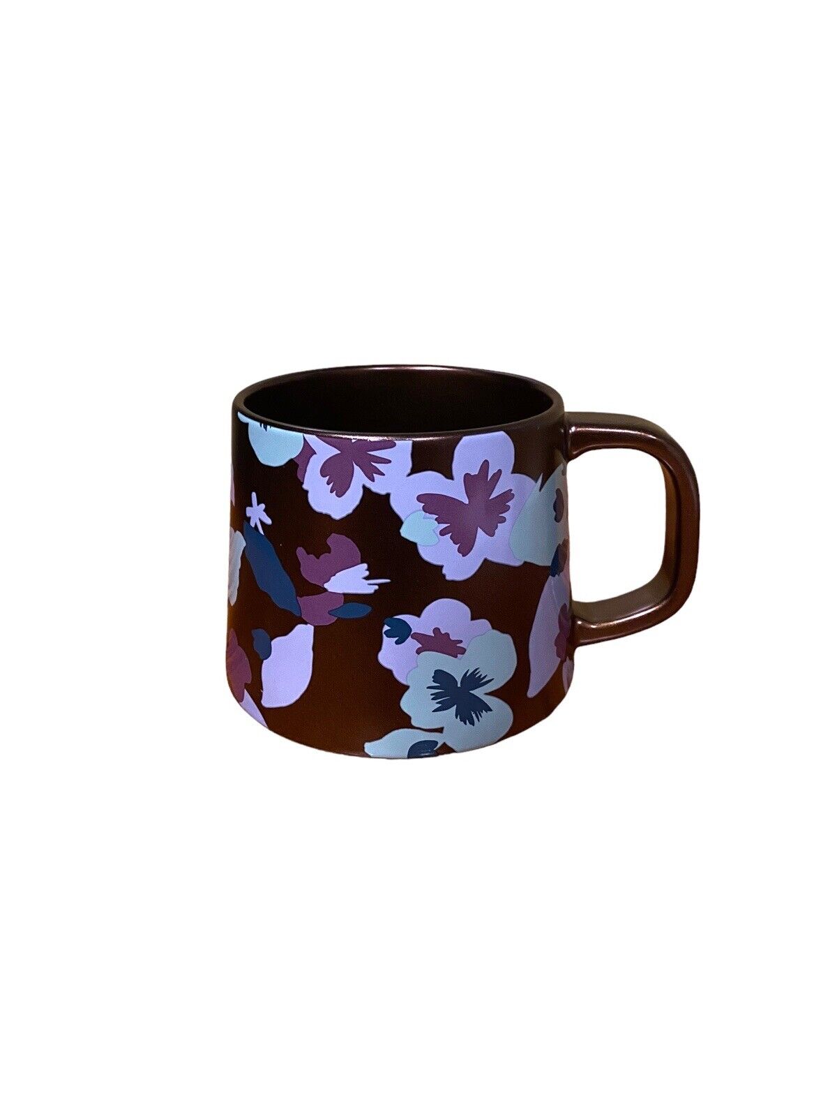 Starbucks Floral Pansies Spring Valentines Coffee Ceramic Travel Mug 14oz. 2021 
