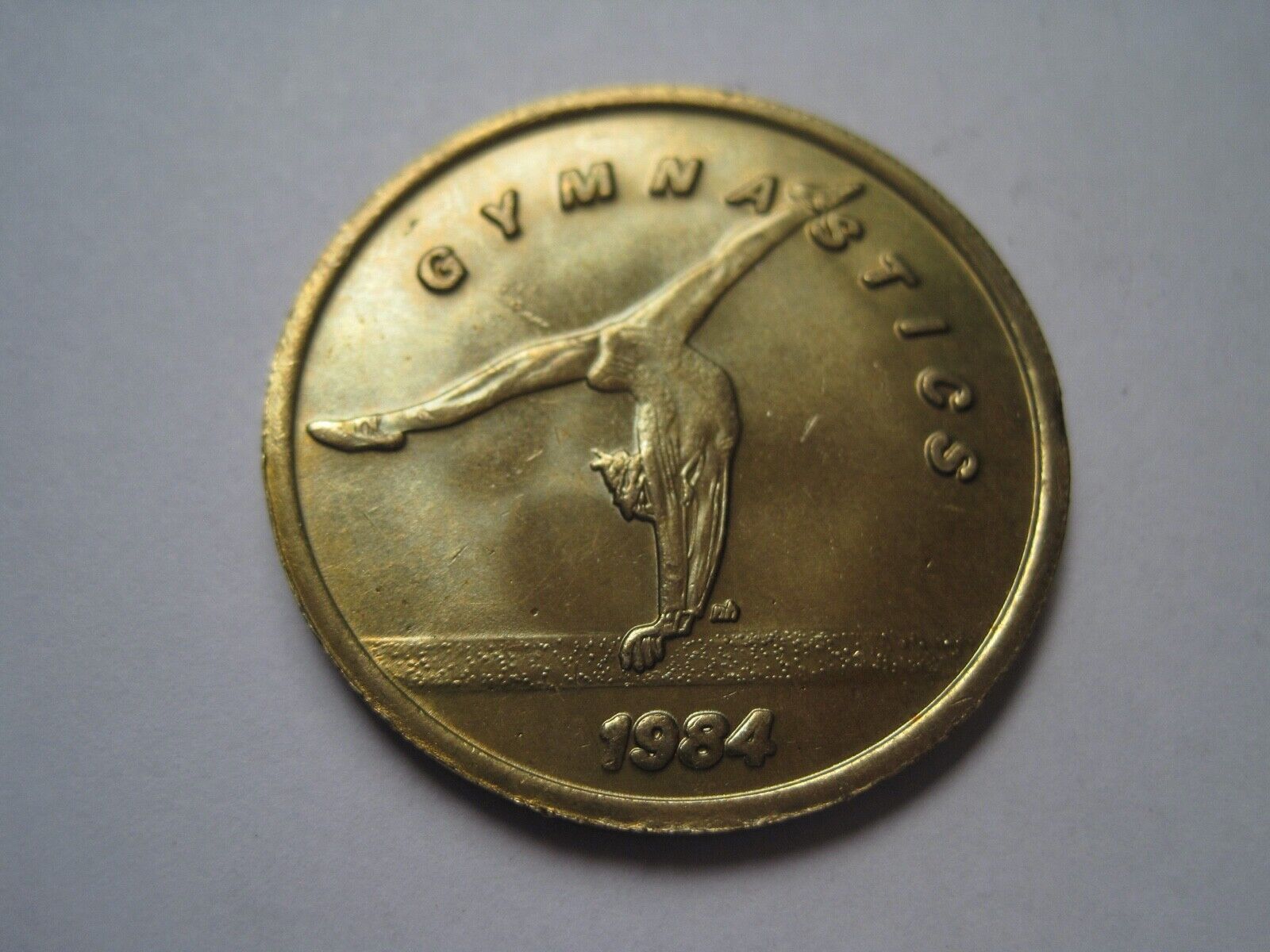 Olympics Coin Los Angeles Gymnastics 1984