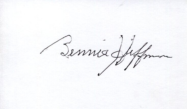 Ben Huffman St. Louis Browns 1937 Signed Autograph