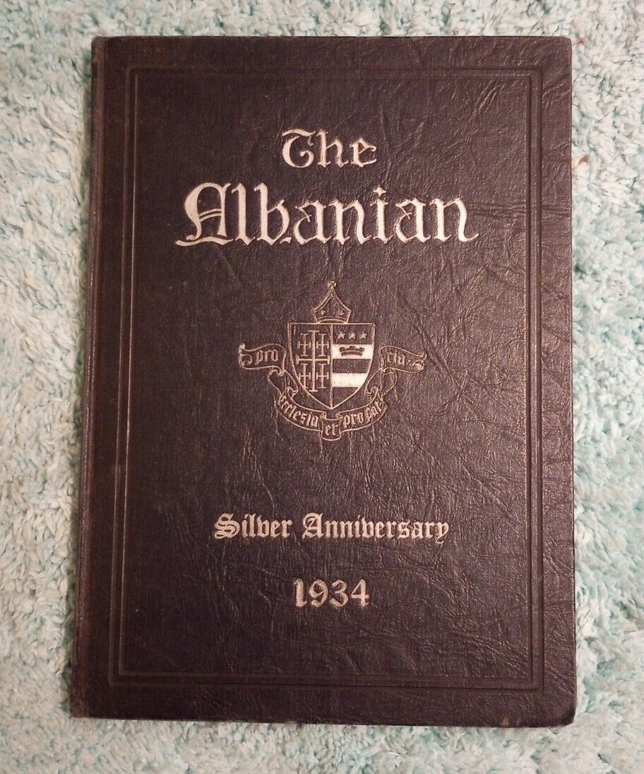 1934 The Albanian. St. Albans High School Yearbook. Washington DC Silver Anniv.