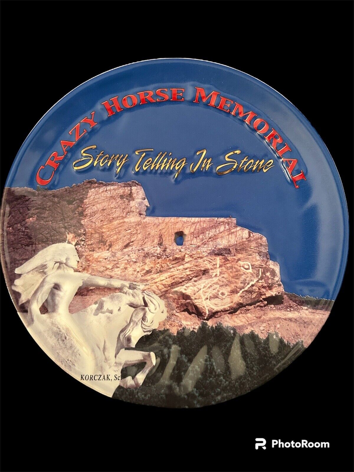 RARE Crazy Horse Memorial Limited Edition Collector Plate Black Hills SD Korczak