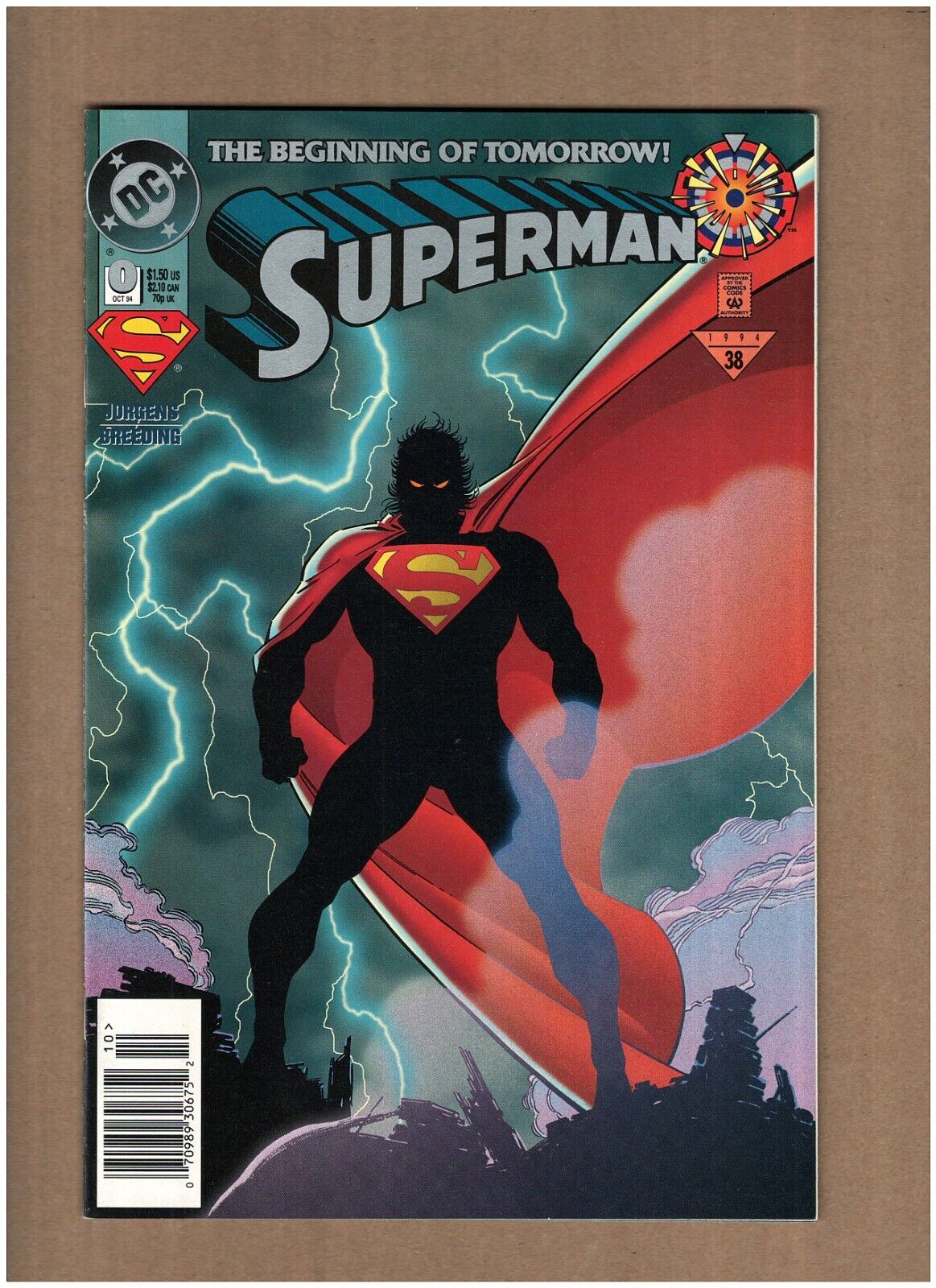 Superman #0 Newsstand DC Comics 1994 Zero Hour Dan Jurgens VF/NM 9.0