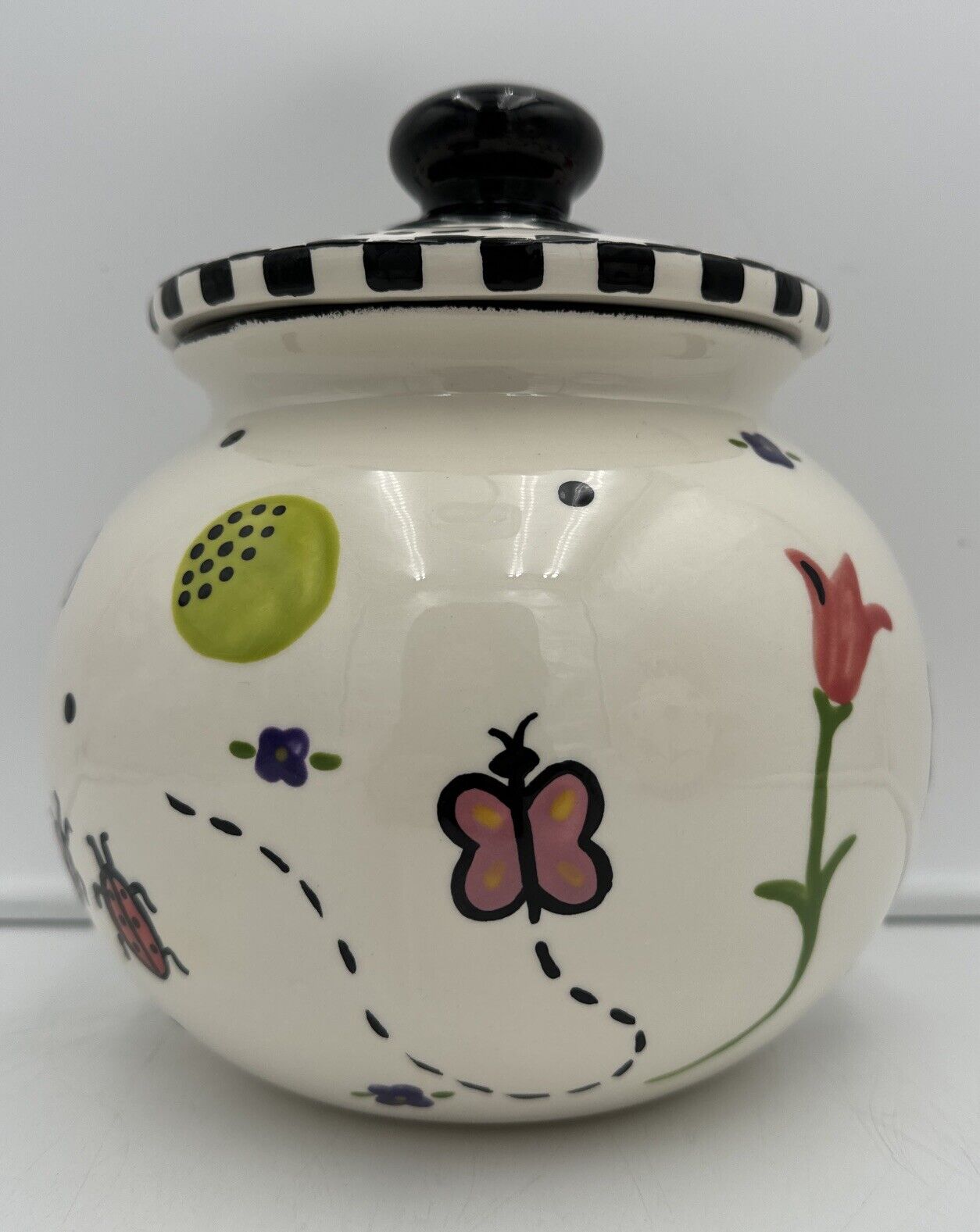 Ceramic Cookie Jar, Bette Abrams Diamond in the Rough USA Pottery 2001 RARE, HTF