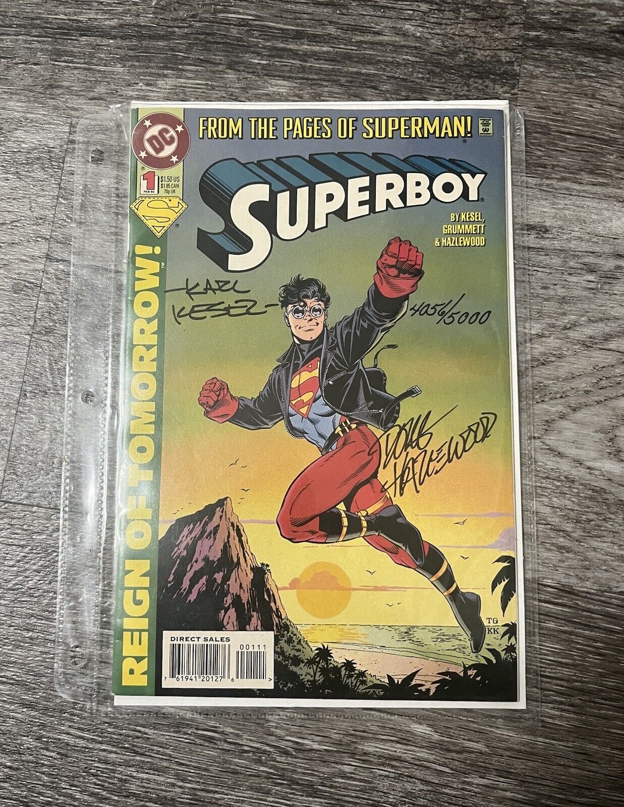 Superboy #1 (DC Comics, February 1994) Autographed  4056/5000