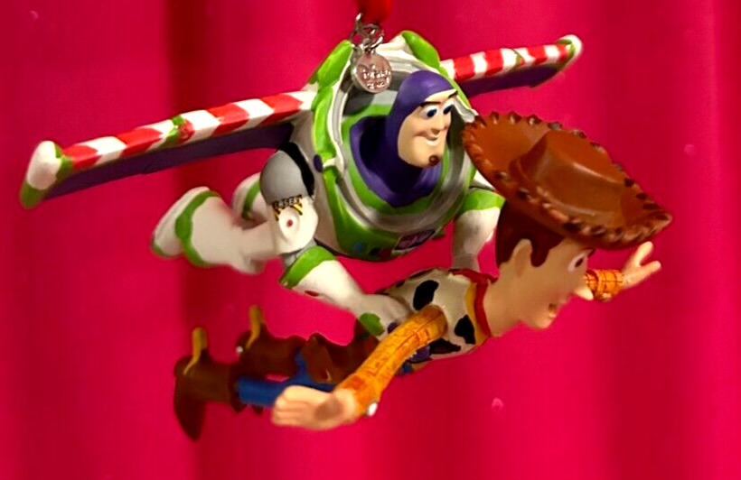 Disney Sketchbook Ornament~2020~Toy Story~Buzz & Woody Flying~Pixar~Brand New