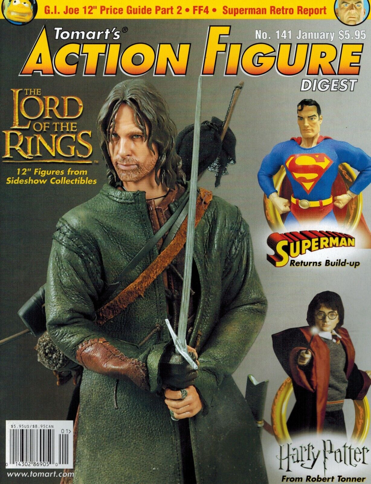 Tomart's Action Figure Digest Magazine #141 January 2006 Lord of the Rings