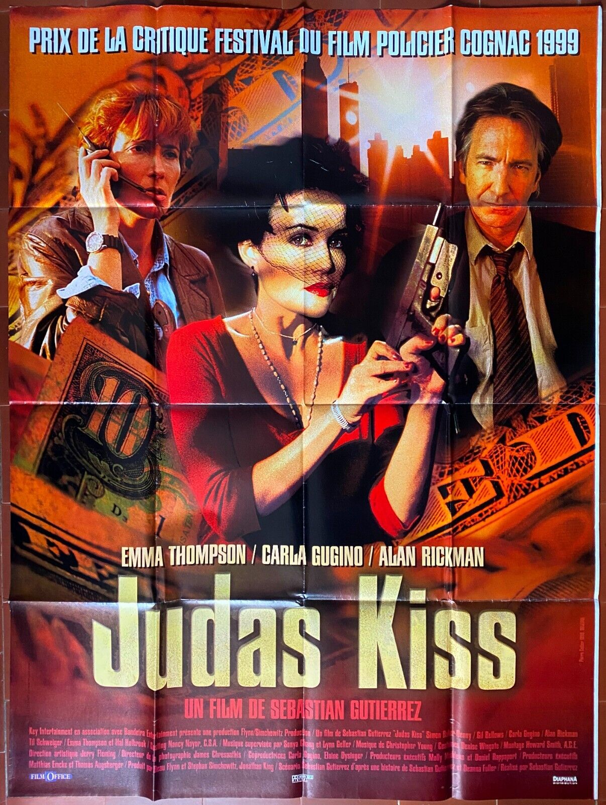 Poster Judas Kiss Sebastian Gutierrez Carla Gugino Alan Rickman 47 3/16x63in