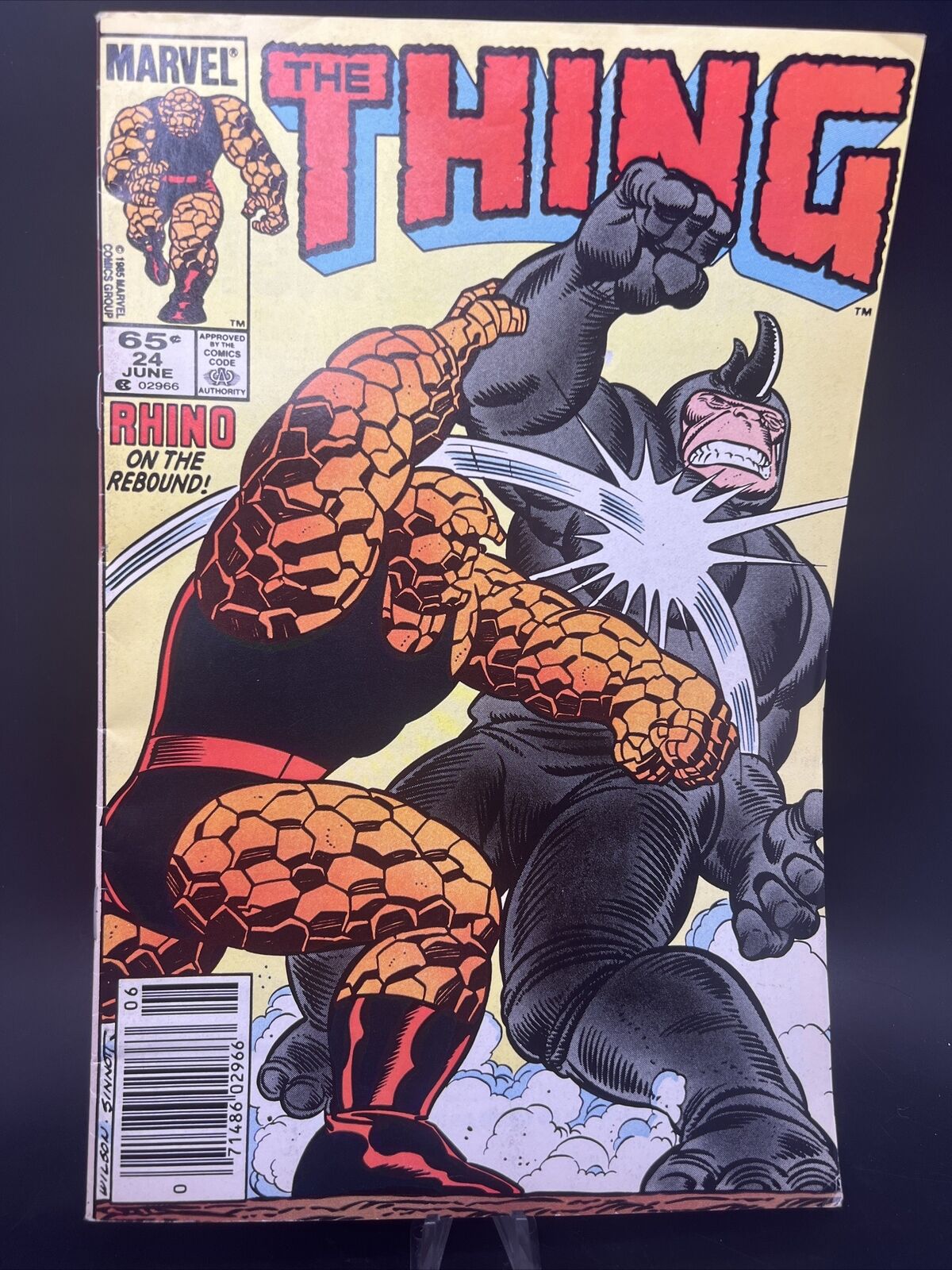 The Thing #24 1985 Marvel Comics Rhino On the Rebound Comic Book