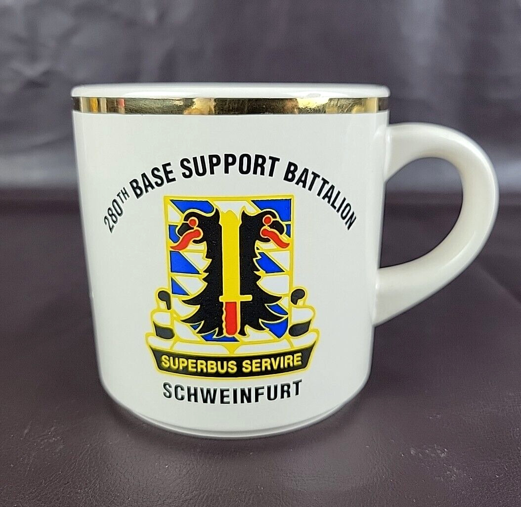 280th Base Support Battalion BSB Superbus Servire Schweinfurt Germany Coffee Mug