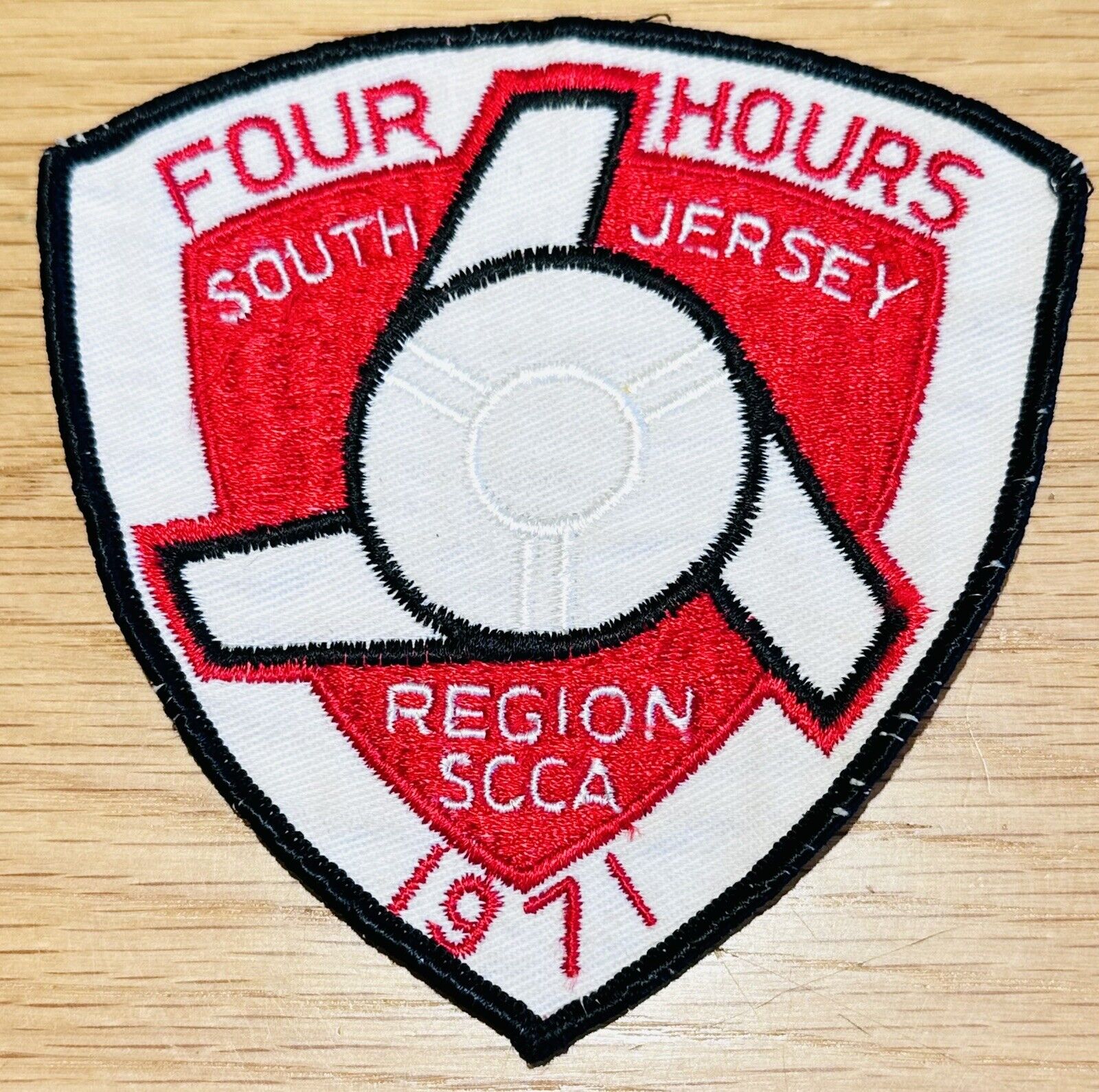 1971 SCCA Sports Car Club of America Four Hours South Jersey Region Patch